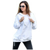 HOODED SWEATSHIRT OVERSIZE MOHICANS ZCP10503 WHITE