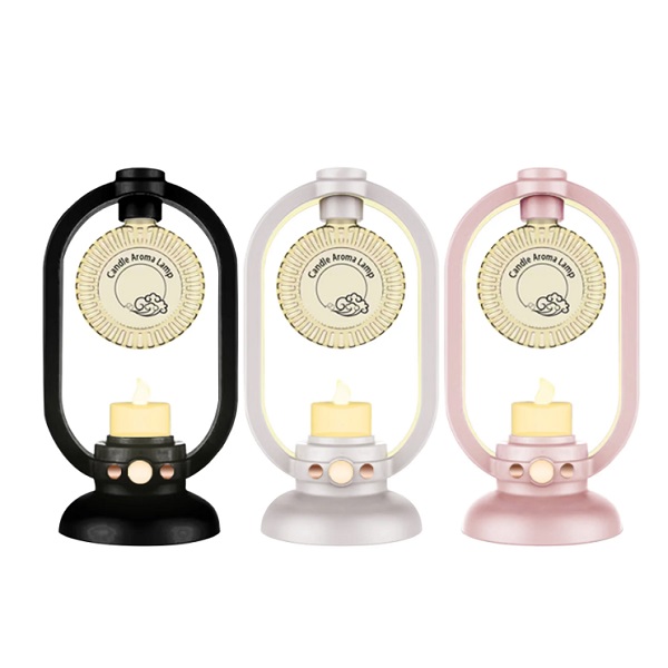 Φορητό επιτραπέζιο φωτιστικό με αιθέρια έλαια αρωματοθεραπείας ZL-5 Μαύρο/Λευκό/Ροζ