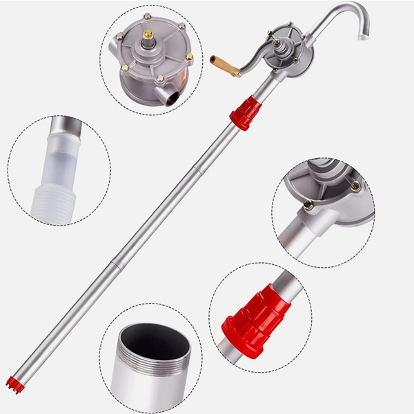 Αντλία λαδιού με περιστροφική χειροκίνητη μανιβέλα ZS64 μπλε χρώμα