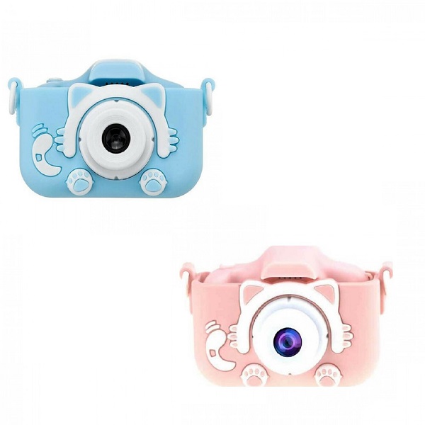 Παιδική Ψηφιακή Φωτογραφική Μηχανή 12MP με Οθόνη 2" - Παιχνίδια - Ανάλυση Φωτογραφίας 4K & Aνάλυση Βίντεο 1080p  ZY-2404 Χρώματος Ροζ/Μπλε