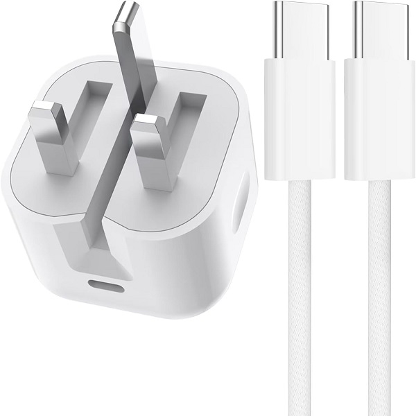 Φορτιστής ταχείας φόρτισης iPhone 15 20w με καλώδιο USB-C σε USB-C Λευκός ZY-2421