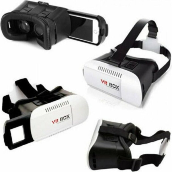 3D Γυαλιά Εικονικής Πραγματικότητας VRBOX V2.0 για Κινητά εώς 6 με Bluetooth Χειριστήριο ZY-912 Λευκό