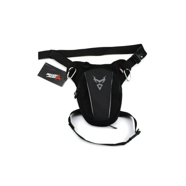 Τσαντάκι Μηρού Αναβάτη MOTOCENTRIC 11-MC-0105-D Μαύρο-Γκρι