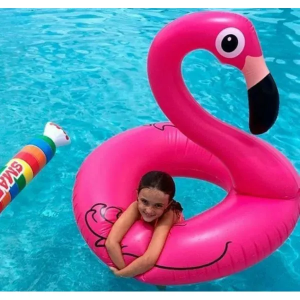 Φουσκωτή Σαμπρέλα Θαλάσσης Flamingo Ροζ 120εκ