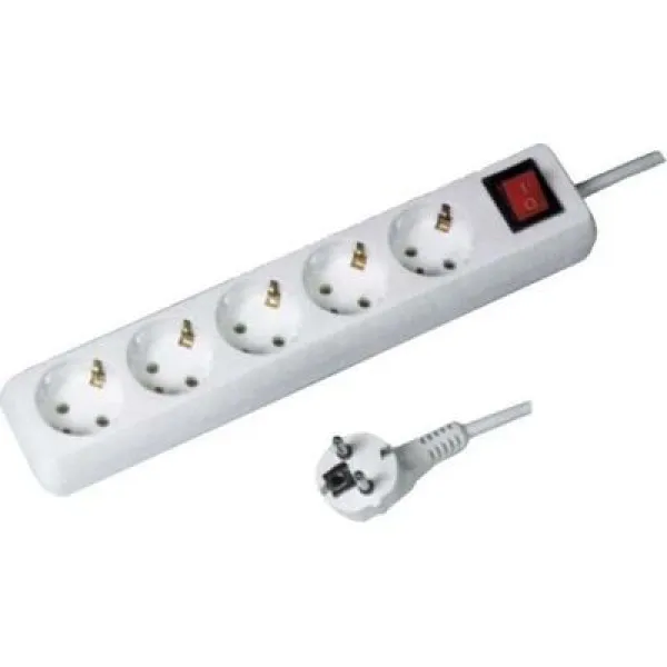 Πολύμπριζο 5 Θέσεων με Διακόπτη 2Μ 1815