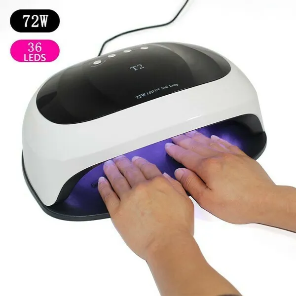 Φουρνάκι Νυχιών UV - LED 72W T2 Λευκό