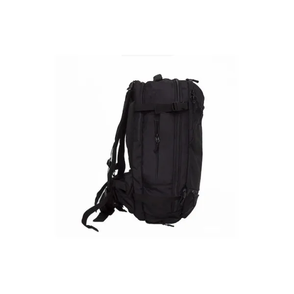 Ozuko Ανδρικό Υφασμάτινο Σακίδιο Πλάτης Αδιάβροχο με Θύρα USB 8983L Μαύρο