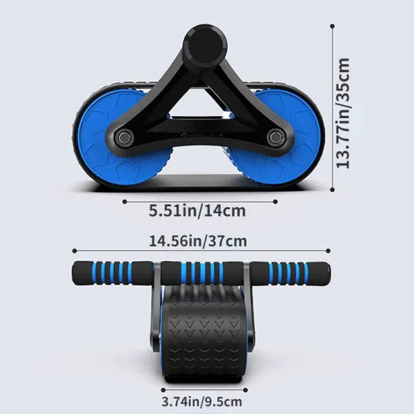 Tank Wheel Ρόδα Κοιλιακών με Αντιολισθητικές Λαβές  94461 Μαύρο-Μπλε