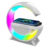 Wireless Charger Ηχείο Bluetooth 3in1 5W με Ραδιόφωνο Rgb BT2301 Λευκό