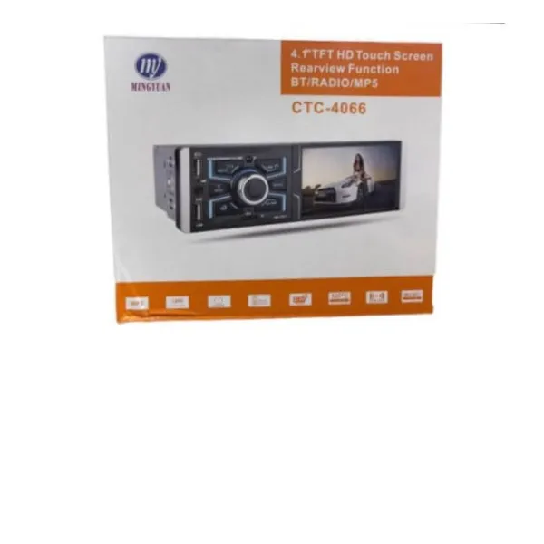 Ηχοσύστημα αυτοκινήτου Bluetooth USB – AUX – SD με οθόνη αφής & τηλεχειριστήριο Pervoi CTC-4066