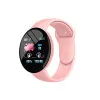 D18 Smartwatch με Παλμογράφο Ροζ