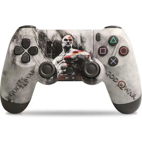 Ασύρματο Doubleshock Gamepad για Android / PC / PS3 / PS4 / iOS God Of War Γκρι