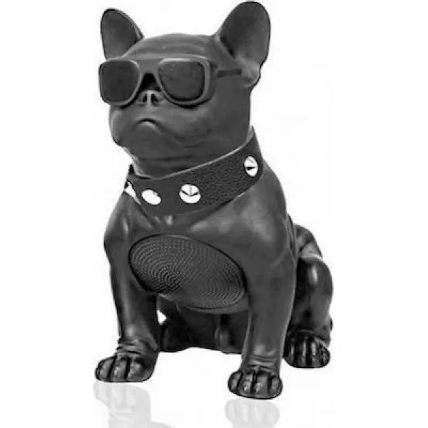 H-M10 Bulldog Head Rotatable Ηχείο Bluetooth 5W με Διάρκεια Μπαταρίας έως 6 ώρες 20 cm Μαύρο