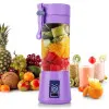 HM-03 Mini Μπλέντερ για Smoothies με κανάτα 0.38lt  και Ισχύ 380Watt Μωβ