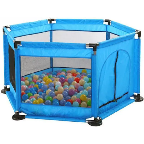 Μπαλοπισίνα Baby Playpen Dry Ball Pool από Ύφασμα HW-B005 Μπλε