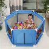 Μπαλοπισίνα Baby Playpen Dry Ball Pool από Ύφασμα HW-B005 Μπλε