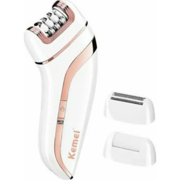 Kemei Σετ Αποτρίχωσης Epilator για Σώμα KM-1207 ΛΕΥΚΟ