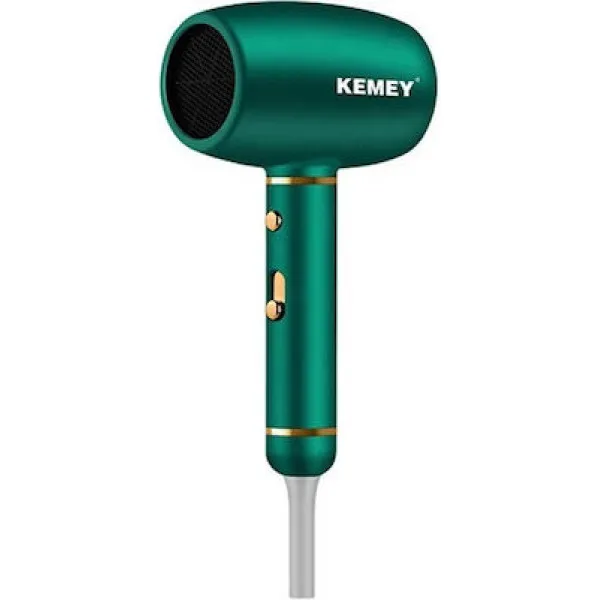 Kemei Ionic Πιστολάκι Μαλλιών Ταξιδίου 3000W KM-8228 Πράσινο