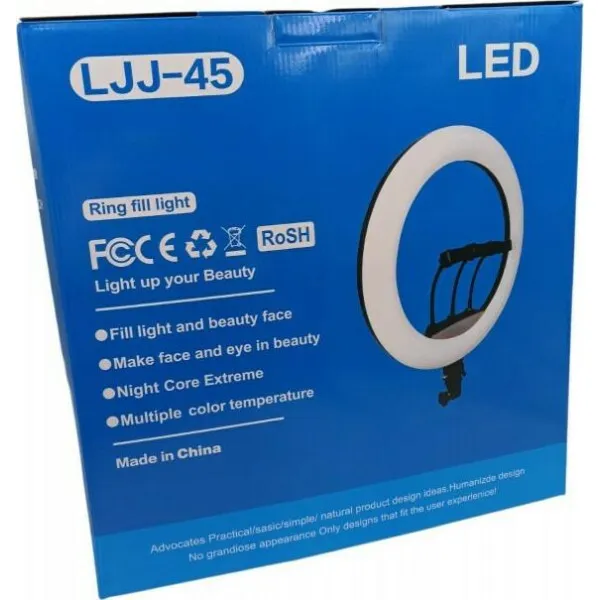 Ring Fill Light 18'' 45cm με βάση για κινητό χωρίς τρίποδο LJJ-45