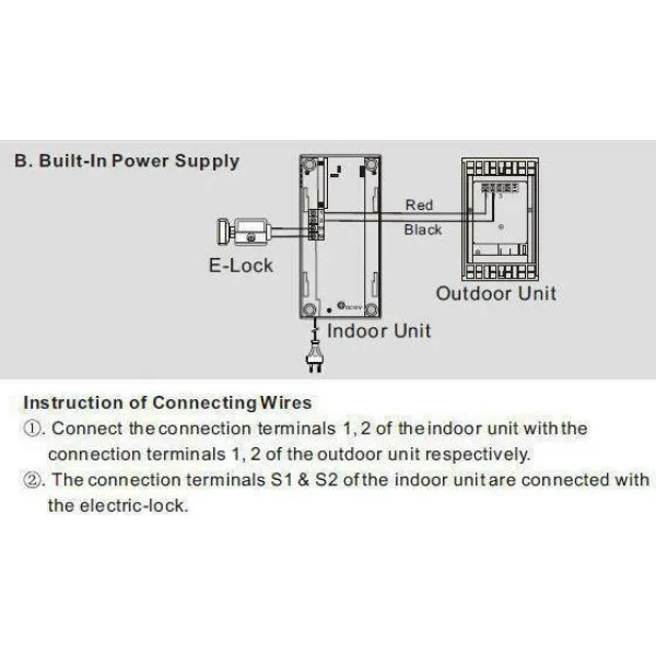 Complete Intercom System with Outdoor and Indoor Unit RL-3208A