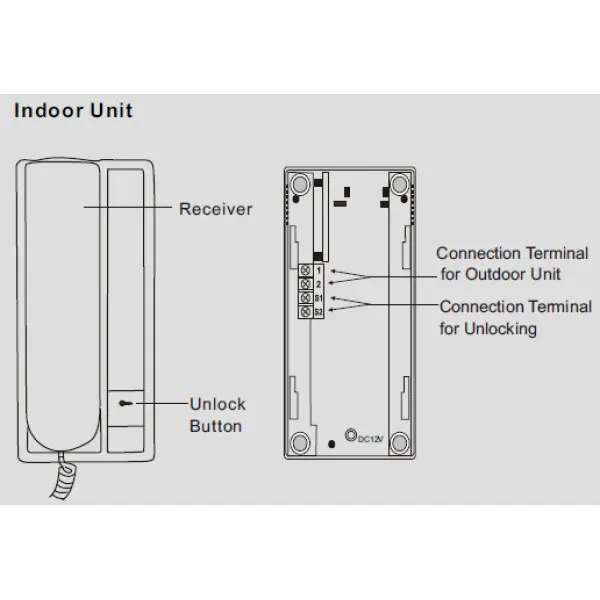 Complete Intercom System with Outdoor and Indoor Unit RL-3208A