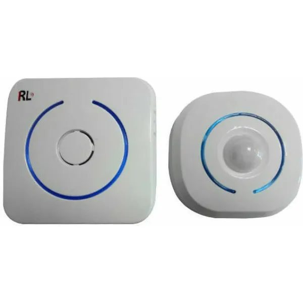 Αισθητήρας Κίνησης Μπαταρίας με Εμβέλεια 80m Ειδοποιητής Εισόδου-Εξόδου RL-9816M Λευκό