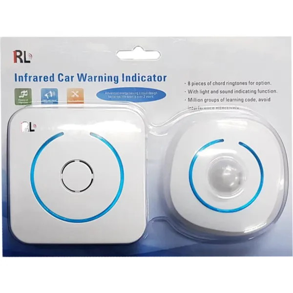 Αισθητήρας Κίνησης Μπαταρίας με Εμβέλεια 80m Ειδοποιητής Εισόδου-Εξόδου RL-9816M Λευκό