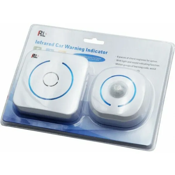 Αισθητήρας Κίνησης Μπαταρίας με Εμβέλεια 80m Ειδοποιητής Εισόδου-Εξόδου RL-9816M Λευκό