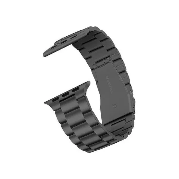 Ανοξείδωτο μεταλλικό μπρασελέ λουράκι 42/44/45/49mm WSB20 Μαύρο