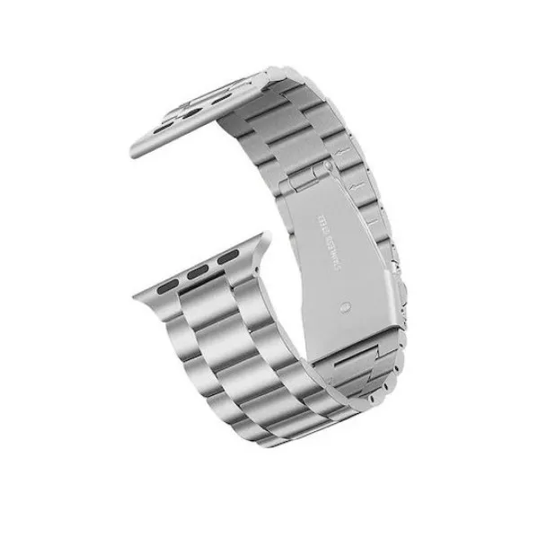 Ανοξείδωτο μεταλλικό μπρασελέ λουράκι 42/44/45/49mm WSS20 Silver