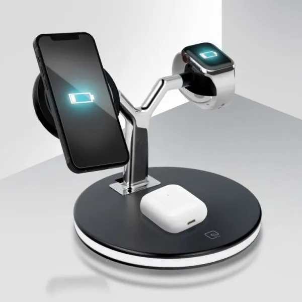 WIRELESS CHARGER 3 IN 1 QI PAD 25W X970 WIRELESS MAGSAFE X-970.BLACK