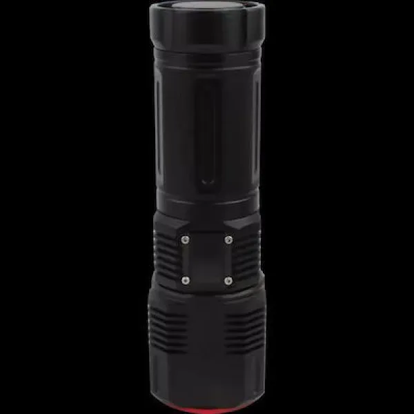 Επαναφορτιζόμενος φακός led με zoom - μεγάλη αυτονομία και εμβέλεια έως 1000 μέτρα 2211 Μαύρο