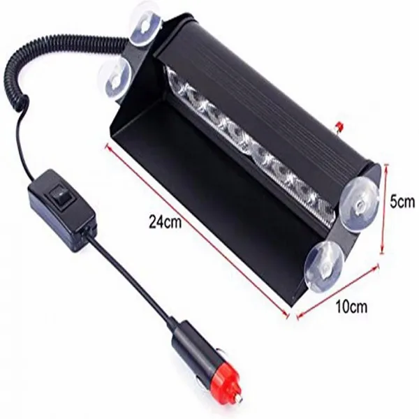 Φάρος Αυτοκινήτου Flash Light LED 8W 12V 24cm λευκό HW-0164