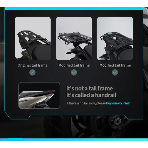 MotoCentric Aluminium  Μοτοσυκλέτας Αλουμινίου Top Case 45lt MC-45-001-RD Black