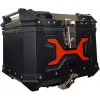 MotoCentric Aluminium  Μοτοσυκλέτας Αλουμινίου Top Case 45lt MC-45-001-RD Black