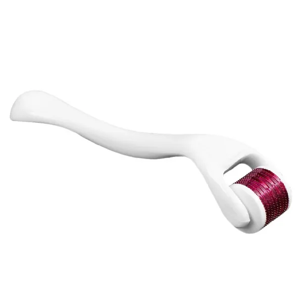 Συσκευή Μεσοθεραπείας - Derma Roller Προσώπου και Σώματος με 540 Ακίδες 1.0mm σε Λευκό
