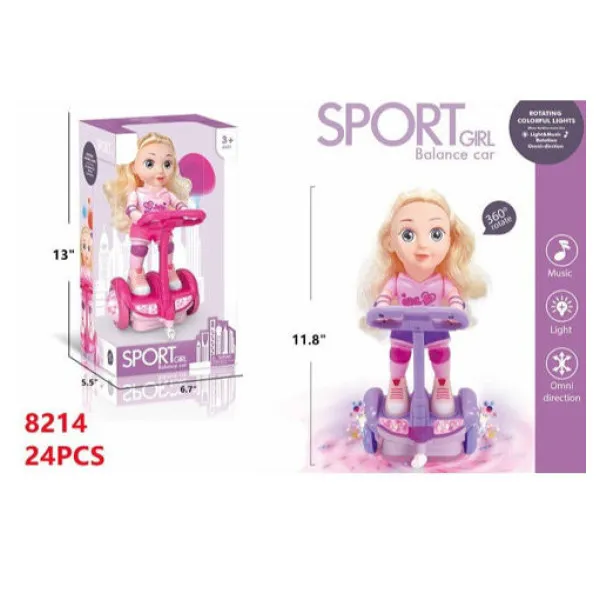 Παιχνίδι Κούκλα Skater με Ήχο & Φώτα 9509C μωβ