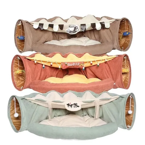 Τούνελ γάτας / κρεβάτι παιχνιδιών με αυτόματο άνοιγμα QLYB-7 Διάφορα σχέδια/χρώματα