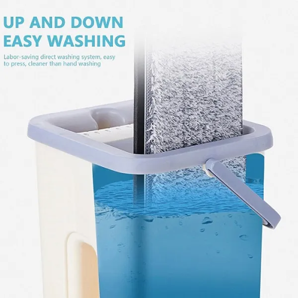 Σετ Κουβάς με Σφουγγαρίστρα με Μικροΐνες MOP SCRATCH CLEANING ZL-17