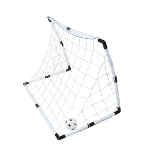 Σετ Τέρματα Ποδοσφαίρου για Παιδιά 79x78x35cm με Δίχτυ, Σκορ, Μπάλα, Σφυρίχτρα και Τρόμπα 2 τμχ JB8883B