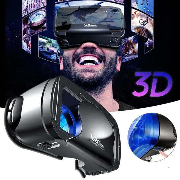 VRG Pro VR Headset για Κινητά από 5" έως 7" VR-666 Μαύρο