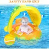 Βρεφικό Σωσίβιο Swimtrainer 70cm με Σκίαστρο Δεινόσαυρος SAINTEVE-70