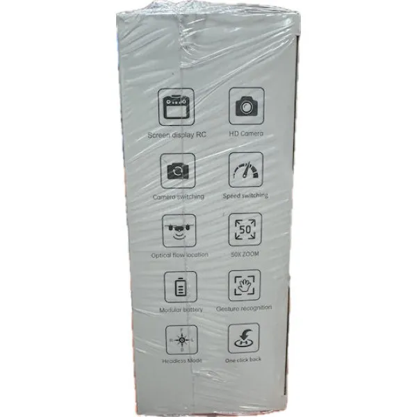 GK Drone with camera, dual controller & display – 2.4GHz XF609 Μαύρο