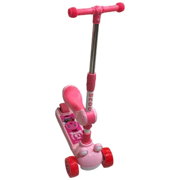 ΠΑΙΔΙΚΟ ΠΑΤΙΝΙ ΑΝΑΔΙΠΛΟΥΜΕΝΟ ΜΕ ΜΟΥΣΙΚΗ ΤΡΙΤΡΟΧΟ 006888 ΡΟΖ