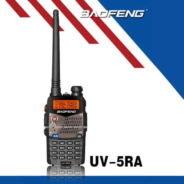 Ασύρματος Φορητός Πομποδέκτης Dual Band VHF - UHF 5W BAOFENG UV-5RA Μαύρο