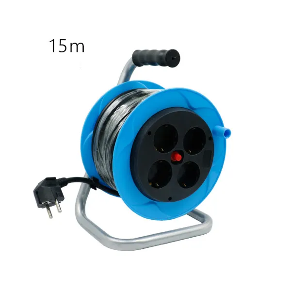 Μπαλαντέζα Καρούλι Κλειστού Τύπου 4 Θέσεων με Καλώδιο 15m Μπλε 1734