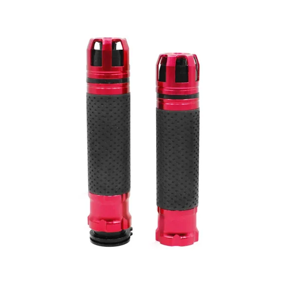 Σετ Χειρολαβές Μοτοσυκλέτας Αλουμινίου 22mm AK-B2003-2 Κόκκινο