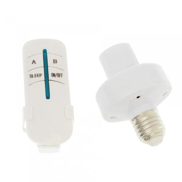 Ντουί Ρεύματος για Λάμπα E27 με Τηλεχειριστήριο RZ-0032