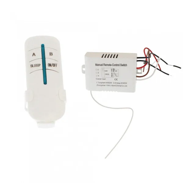 Ενδιάμεσος Διακόπτης 2 Καναλιών 220V με Τηλεχειριστήριο RF RZ-0033