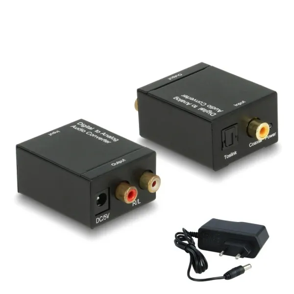 Μετατροπέας Ψηφιακού Ήχου Coaxial-Toslink σε Αναλογικό 2 RCA YWX-GQ-3